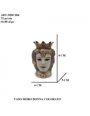 Vaso Moro Donna colorato 004